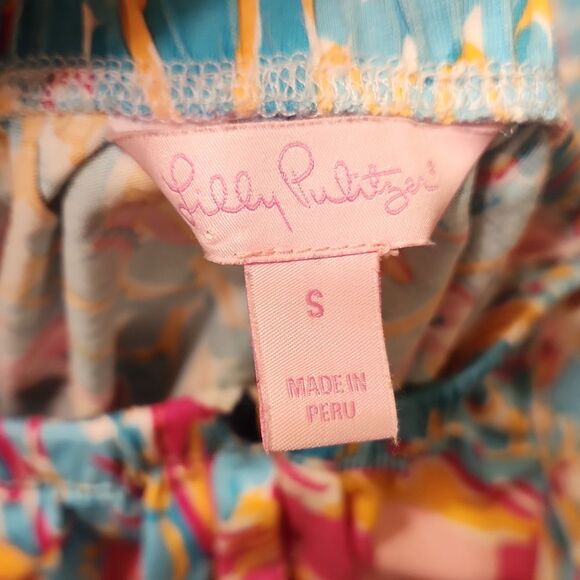 Lilly Pulitzer Marlisa Strapless Maxi Dress in "Peel and Eat" Print Size S - Picture 5 of 6